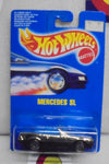 HOT WHEELS 1990 CHROME MERCEDES SL ON INTERNATIONAL BLUE CARD