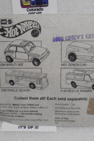 HOT WHEELS LEO INDIA TEAL CHEVY CITATION