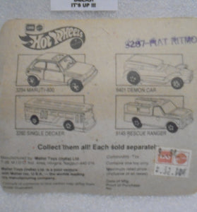 HOT WHEELS LEO INDIA PURPLE FIAT RITMO