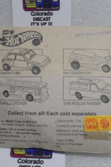 HOT WHEELS LEO INDIA GREEN AERO EXPRESS INSIDE STORY VAN