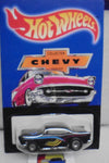 HOT WHEELS NEWSLETTER BLACK '55 CHEVY W/REAL RIDERS