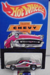 HOT WHEELS NEWSLETTER BLACK/WHITE CHEVY STOCKER  W/7 SPOKES