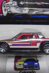 HOT WHEELS NEWSLETTER BLACK/WHITE CHEVY STOCKER  W/7 SPOKES