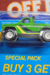 1985 HOT WHEELS OFF ROAD 4X4 REAL RIDERS 4 PACK BYWAYMAN TRUCK, BAJA BREAKER VAN, JEEP, VW BAJA BUG