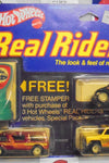 1984 HOT WHEELS REAL RIDERS 3 PACK WHITE HUB, DREAM VAN, BYWAYMAN TRUCK, VW BAJA BUG, STAMPER