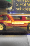 1984 HOT WHEELS REAL RIDERS 3 PACK WHITE HUB, DREAM VAN, BYWAYMAN TRUCK, VW BAJA BUG, STAMPER