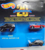 1987 HOT WHEELS 20TH ANNIVERSARY 3 CAR SET TALLRYDER, SHELBY COBRA, ARMY GUNNER