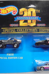 1987 HOT WHEELS 20TH ANNIVERSARY 3 CAR SET MONSTER VETTE, XT3, PORSCHE 928