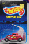 1986 HOT WHEELS Speed Fleet Red ZZ Top 3-Window '34 Ford w/Blackwalls