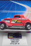 1986 HOT WHEELS Speed Fleet Red ZZ Top 3-Window '34 Ford w/Blackwalls