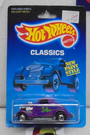 1988 HOT WHEELS Classics Purple 3-Window '4 Ford w/Blackwalls