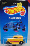 1988 HOT WHEELS Classics Yellow '32 Ford Delivery w/Blackwalls Unpunched Card