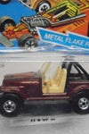 1982 HOT WHEELS Brown Jeep CJ7 w/Blackwalls Unpunched Card