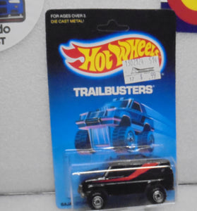 1983 HOT WHEELS Black Baja Breaker Van w/ CT Wheels Unpunched Card
