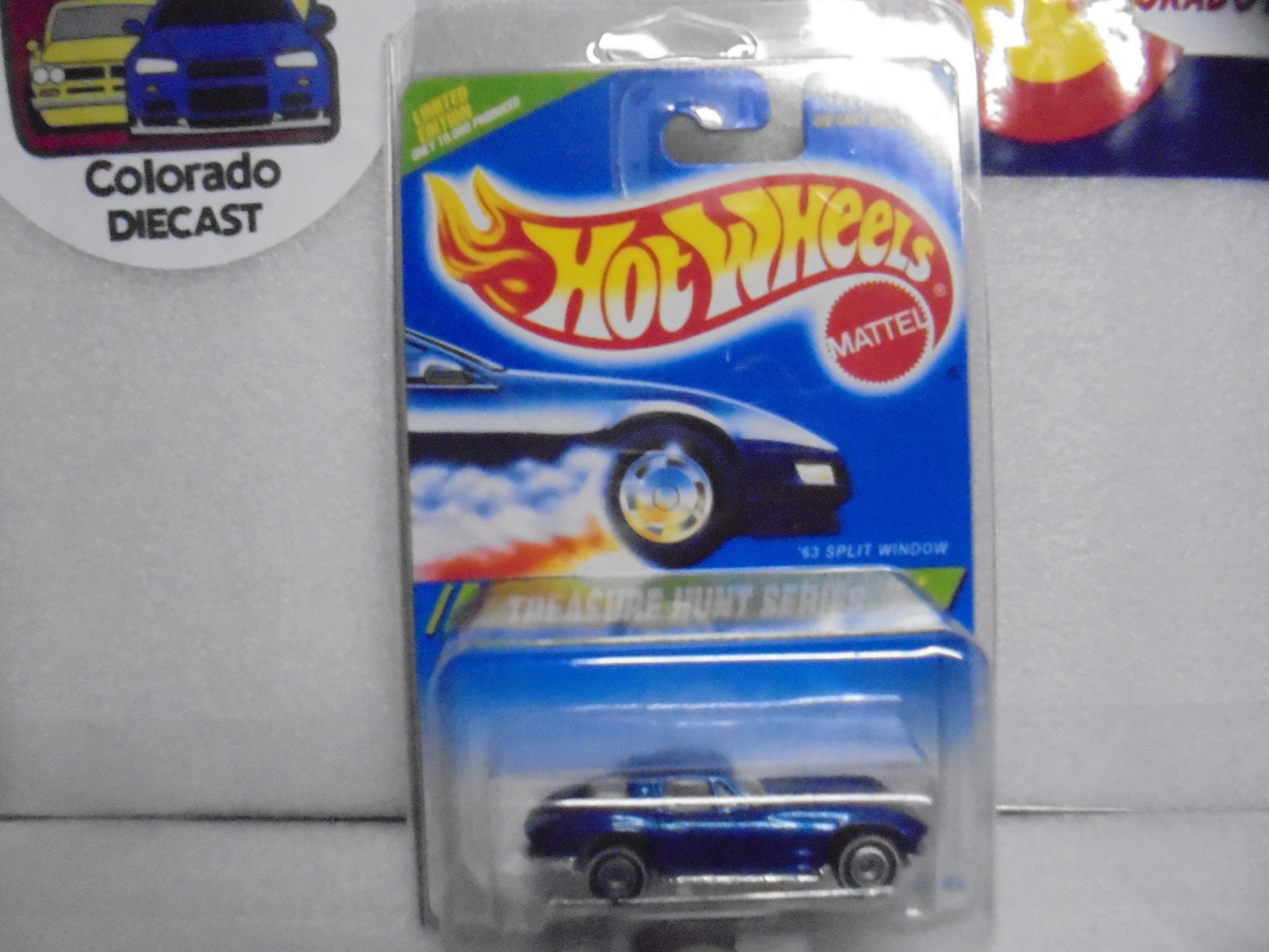 1995 Hot Wheels Treasure Hunt #358 Blue '63 Split Window