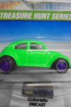 1995 Hot Wheels Treasure Hunt #357 Green VW Bug