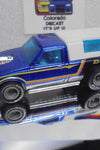 LOOSE 1980's HOT WHEELS Blue Dodge D50 Truck w/Grey Hub Real Riders