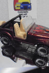 LOOSE 1980's HOT WHEELS Brown Roll Patrol Jeep CJ7 w/Grey Hub Real Riders