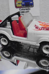 LOOSE 1980's HOT WHEELS White Roll Patrol Jeep CJ7 w/White Hub Real Riders