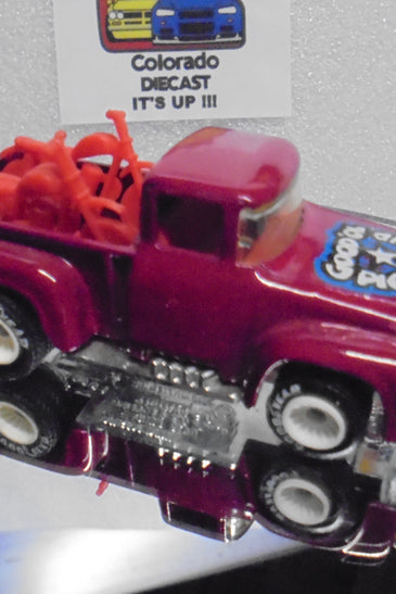 LOOSE 1980's HOT WHEELS Plum Good 'Ol Pick-Em Up Truck w/White Hub Real Riders