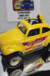 LOOSE 1980's HOT WHEELS Yellow VW Baja Bug w/White Hub Real Riders