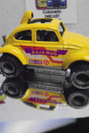 LOOSE 1980's HOT WHEELS Yellow VW Baja Bug w/Grey Hub Real Riders