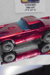 LOOSE 1980's HOT WHEELS Red '57 T-Bird w/Grey Hub Real Riders