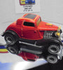 LOOSE 1980's HOT WHEELS Red 3 Window '34 Ford w/Grey Hub Real Riders