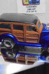 LOOSE 1980's HOT WHEELS Blue 40's Woodie w/Grey Hub Real Riders