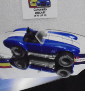 LOOSE 1980's HOT WHEELS Blue Shelby Cobra w/Grey Hub Real Riders