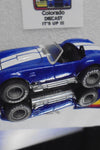 LOOSE 1980's HOT WHEELS Blue Shelby Cobra w/Grey Hub Real Riders