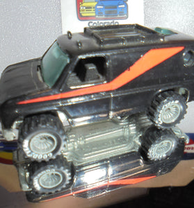 LOOSE 1980's HOT WHEELS Black Baja Breaker Van w/Grey Hub Real Riders