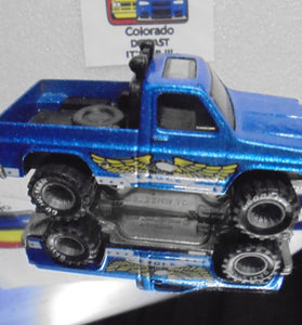 LOOSE 1980's HOT WHEELS Blue Bywayman Truck w/Grey Hub Real Riders