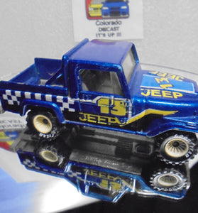 LOOSE 1980's HOT WHEELS Blue Jeep Scrambler w/White Hub Real Riders
