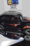 LOOSE 1980's HOT WHEELS Black Fat Fendered '40 w/Grey Hub Real Riders