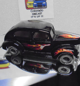 LOOSE 1980's HOT WHEELS Black Fat Fendered '40 w/Grey Hub Real Riders