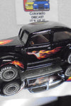 LOOSE 1980's HOT WHEELS Black Fat Fendered '40 w/Grey Hub Real Riders