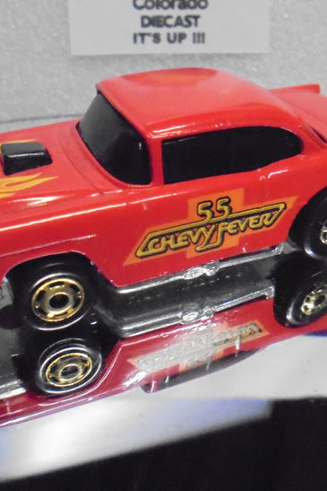 Loose Hot Wheels Red/White '55 Chevy Bel Air w/GHO's