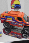 LOOSE 1980's HOT WHEELS Orange Baja Breaker Van w/Grey Hub Real Riders