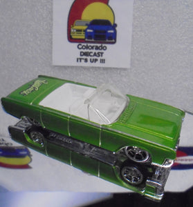 LOOSE HOT WHEELS West Coast Customs Green '64 Lincoln Continental w/Real Riders