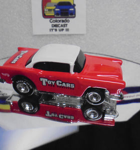 LOOSE HOT WHEELS Red Toy Cars '55 Chevy w/Real Riders