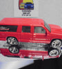 LOOSE HOT WHEELS Red Team Baurtwell Chevy Suburban w/Real Riders