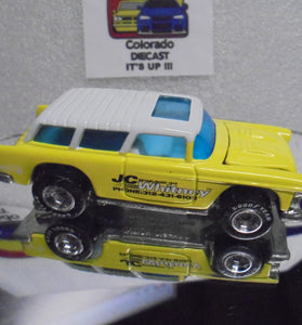 LOOSE HOT WHEELS Yellow JC Whitney Chevy Nomad w/Real Riders