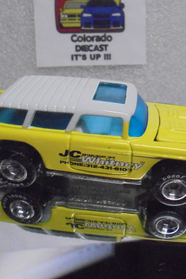 LOOSE HOT WHEELS Yellow JC Whitney Chevy Nomad w/Real Riders