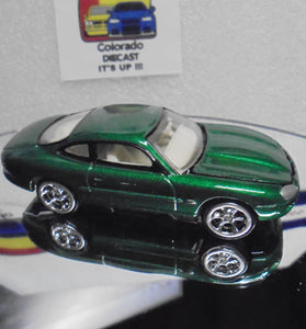 LOOSE HOT WHEELS Green jaguar XKR w/Real Riders