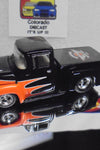 LOOSE HOT WHEELS Harley Davidson '56 Ford Truck w/Real Riders