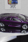 LOOSE HOT WHEELS Purple Lamborghini Murcielago w/Real Riders