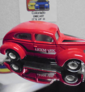 LOOSE HOT WHEELS Red Lexmark Fat Fendered '40 w/Real Riders