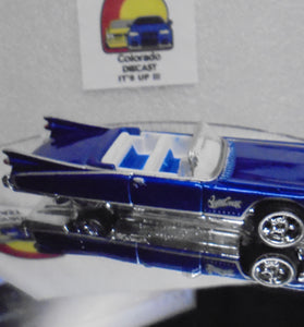 LOOSE HOT WHEELS Blue West Coast Customs 1959 Cadillac Eldorado w/Real Riders