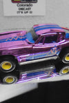 LOOSE HOT WHEELS Pink Chrome '63 Split Window Corvette w/Real Riders